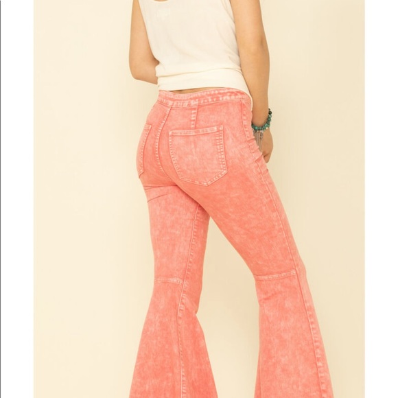 NWT Free People Float On Flare Washed Pink Jean 26 - Picture 6 of 7